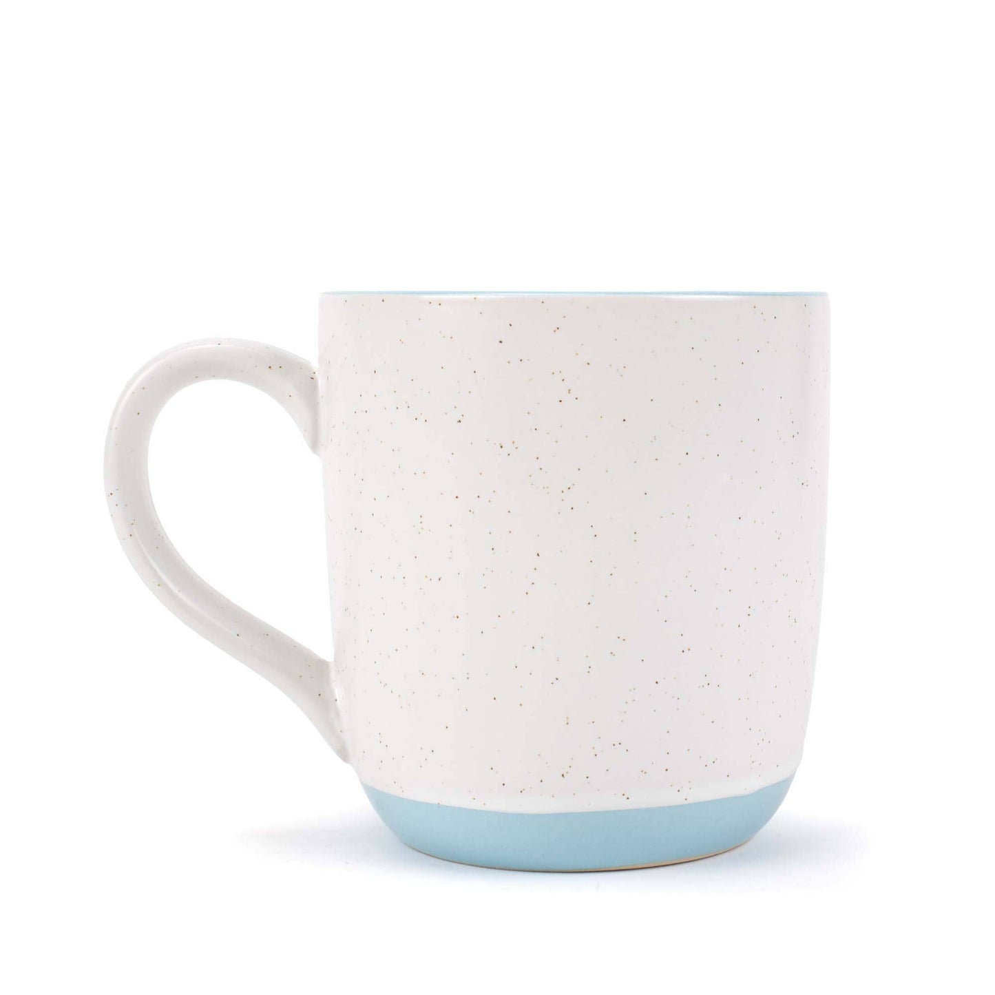 Speckled Mugs 4-Pack White and Light-Blue PRICE IS PER MUG