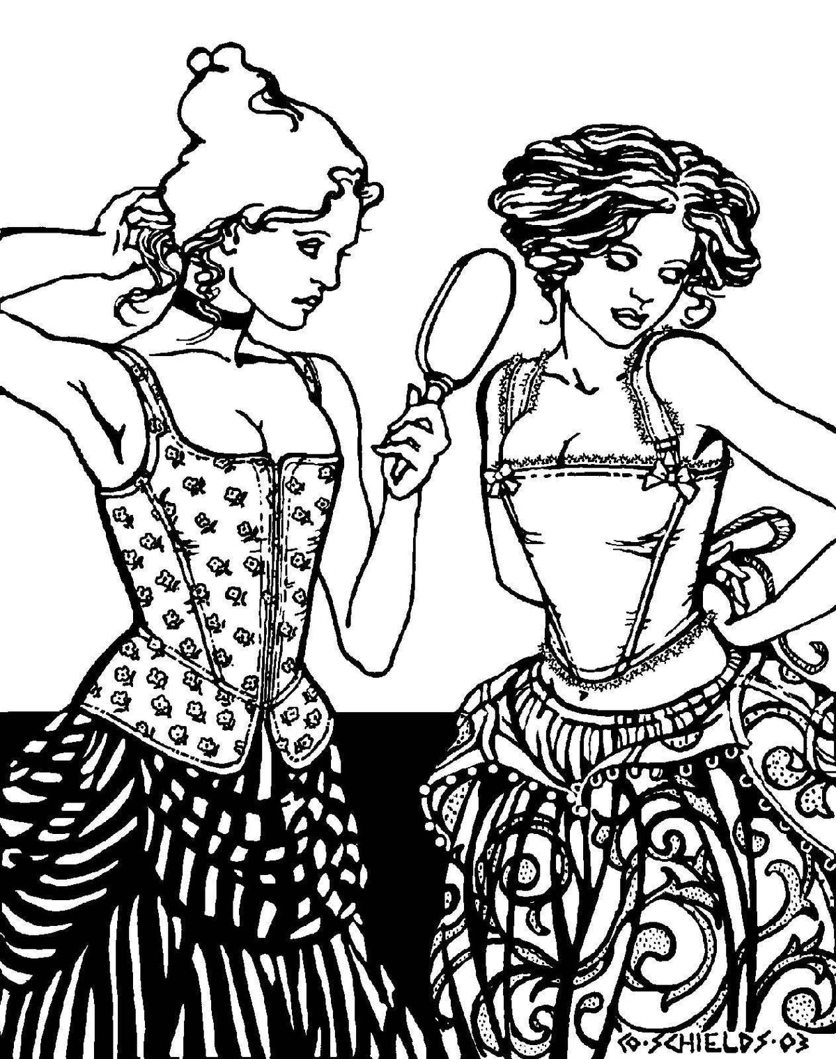M'Lady's Corset Sewing Pattern By Folkwear