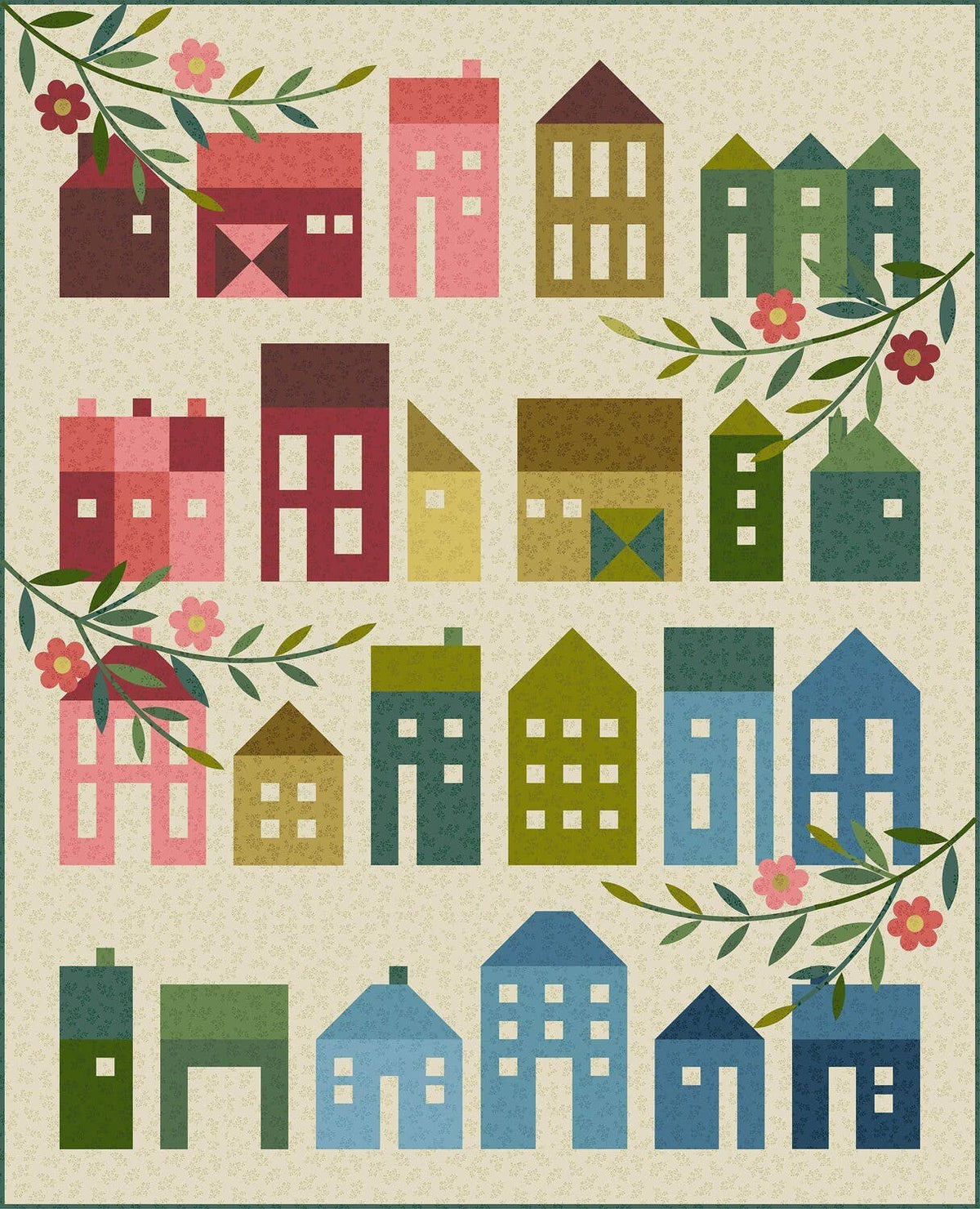 Summer Village Quilt Pattern By Laundry Basket Quilts