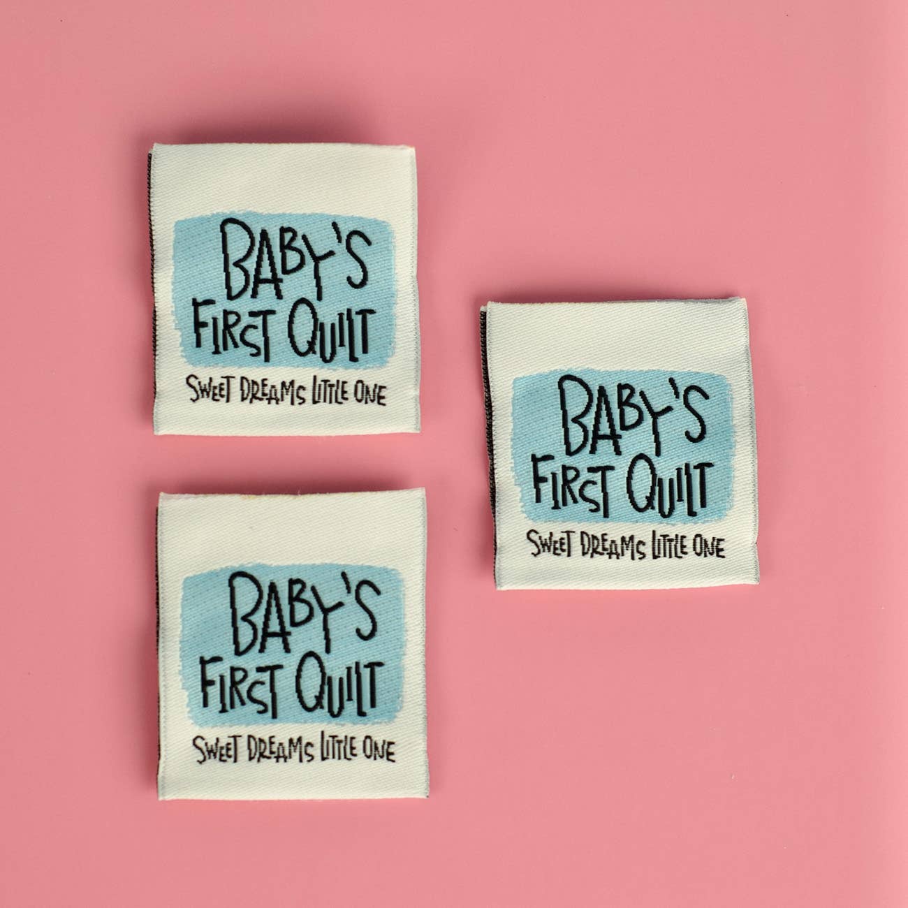 Kati Cupcake - Baby’s First Quilt - Sew in Labels - Blue