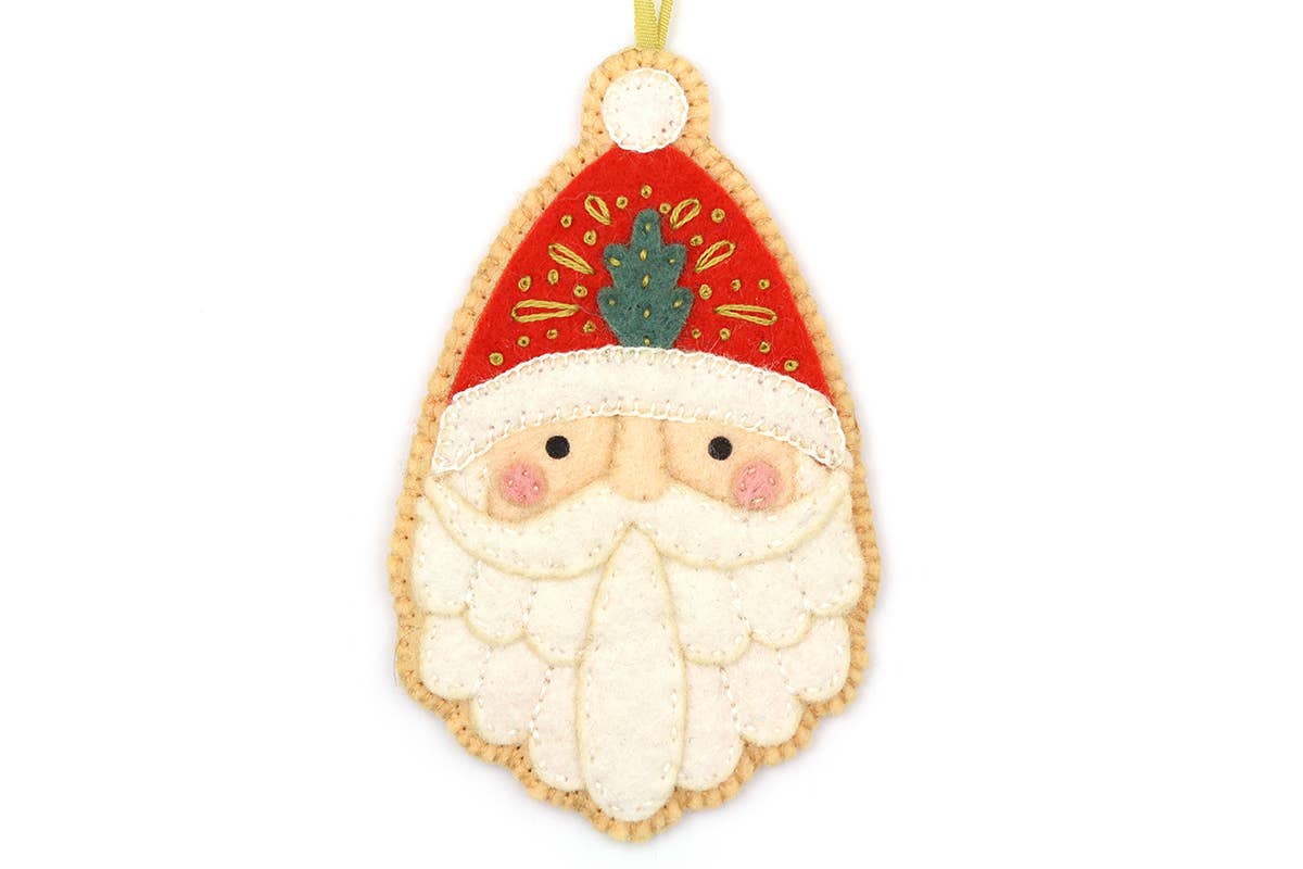 Kiriki Press - Santa Claus - Felt Christmas Ornament Kit