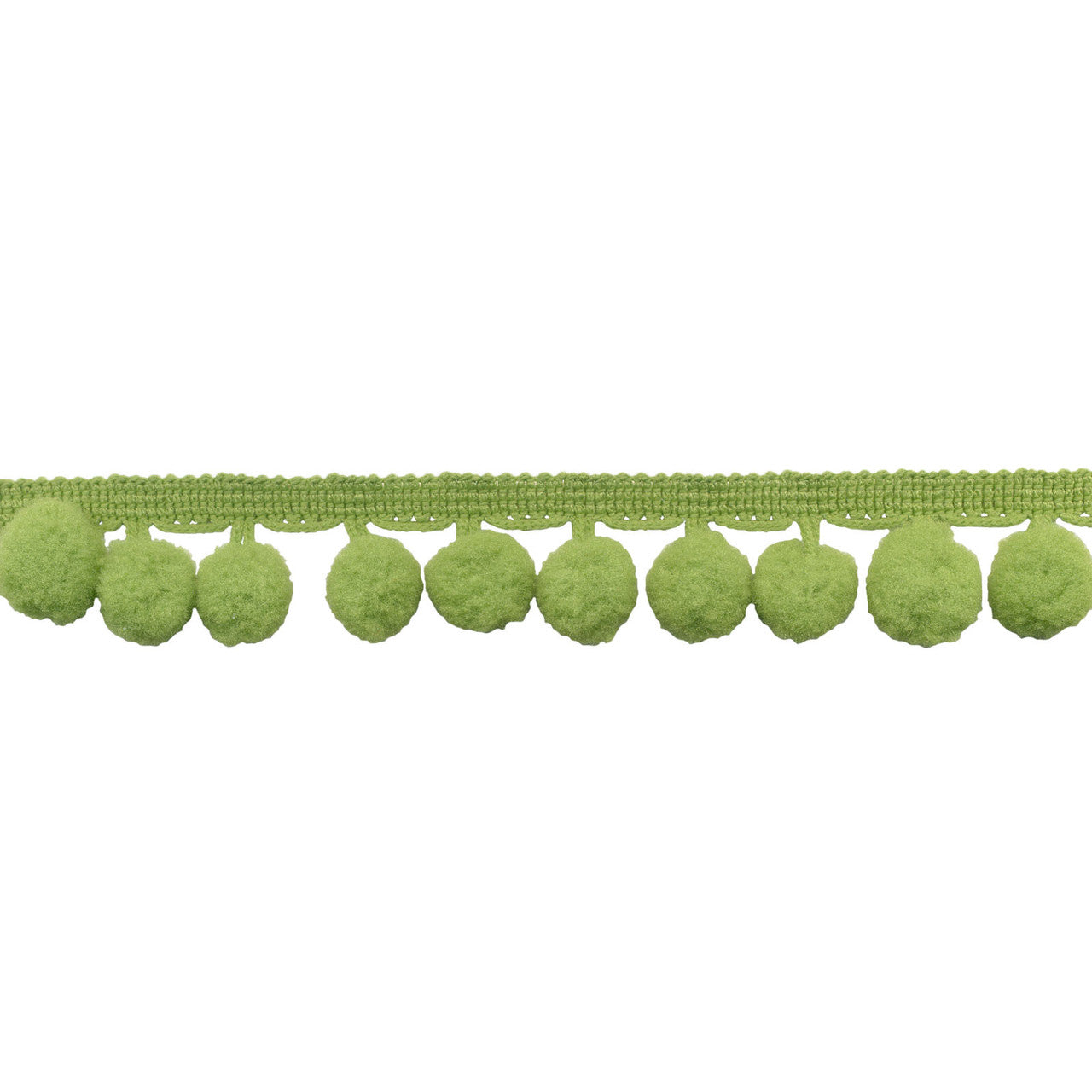 Galaxy Notions Pom Pom Fringe - Green Apple - 25mm - By The Yard