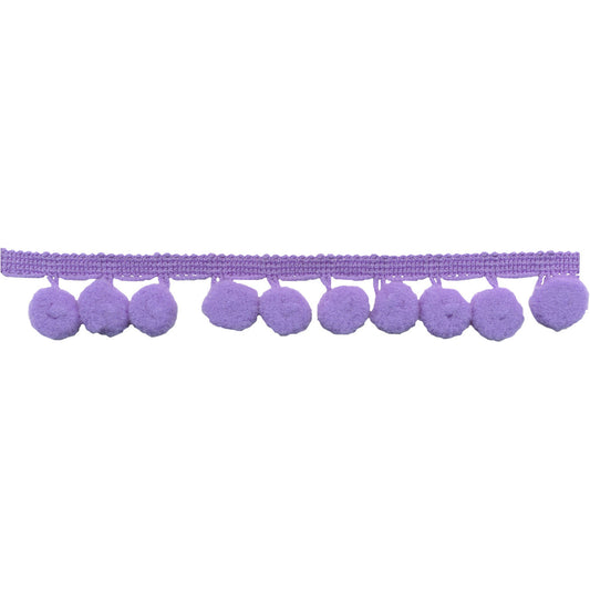 Galaxy Notions Pom Pom Fringe - Orchid - 25mm - By The Yard