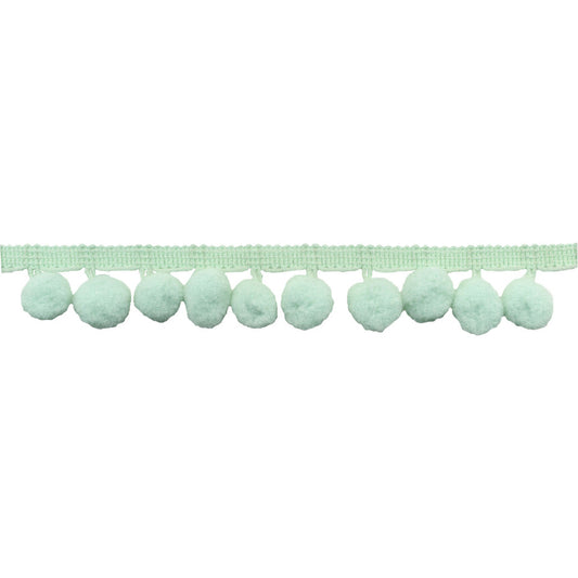 Galaxy Notions Pom Pom Fringe - Mint - 25mm - By The Yard