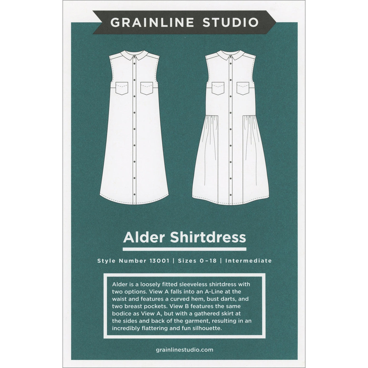 Alder Shirt Dress Pattern By Grainline Studio
