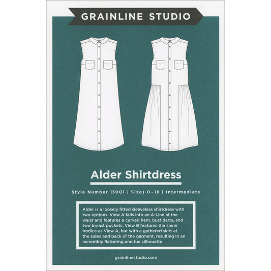 Alder Shirt Dress Pattern By Grainline Studio