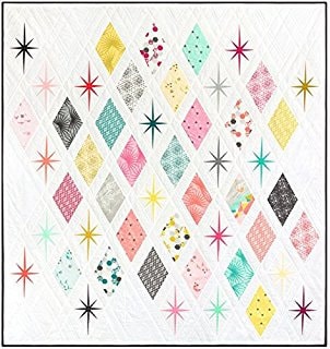 Atomic Starburst Quilt Pattern By Violet Craft - Hartland Quilt Shop Exclusive Template Set Sold Separately!