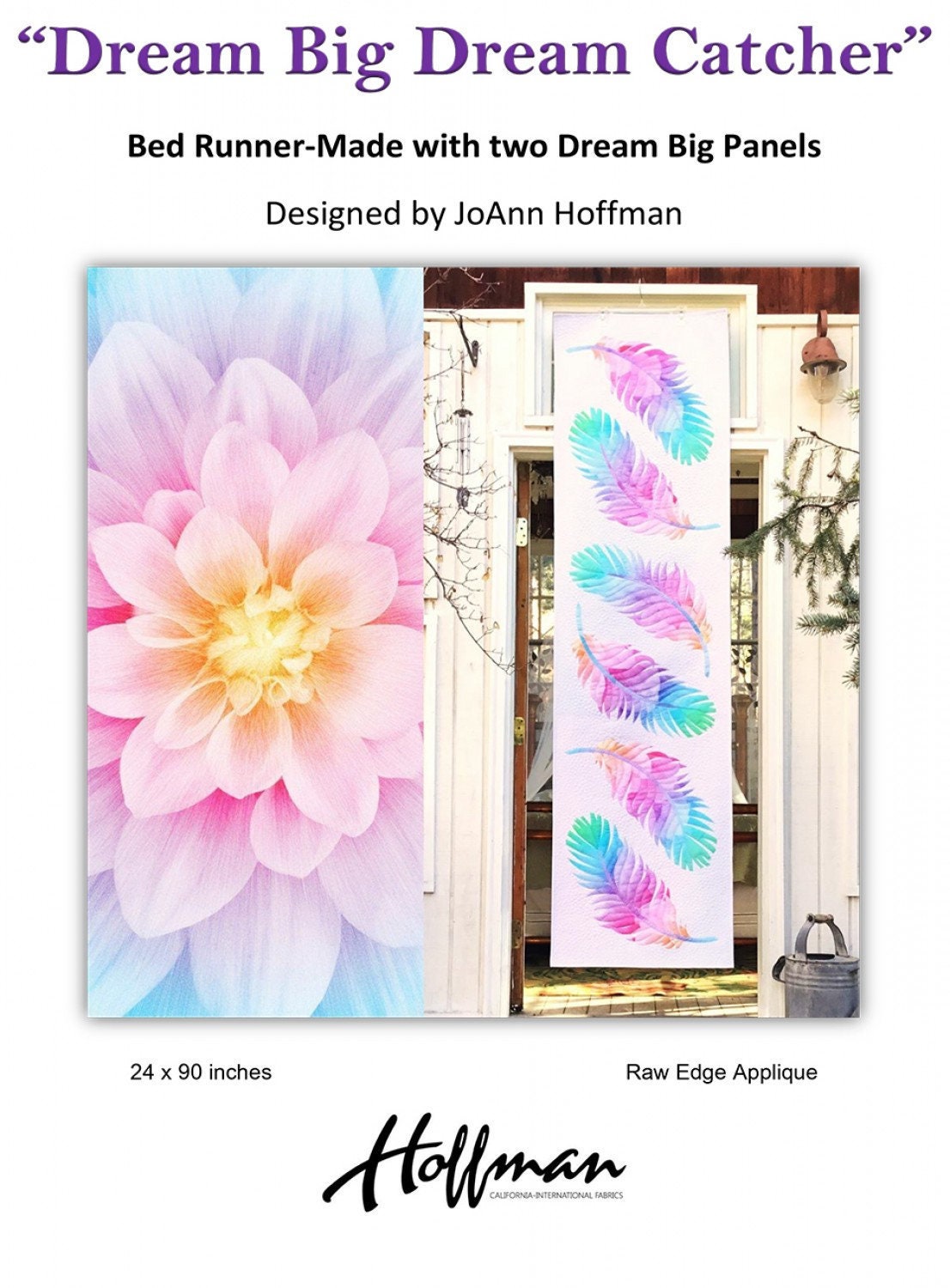 Hoffman Dream Big - Opal Dream Catcher Pattern or Kit 24in x 90in