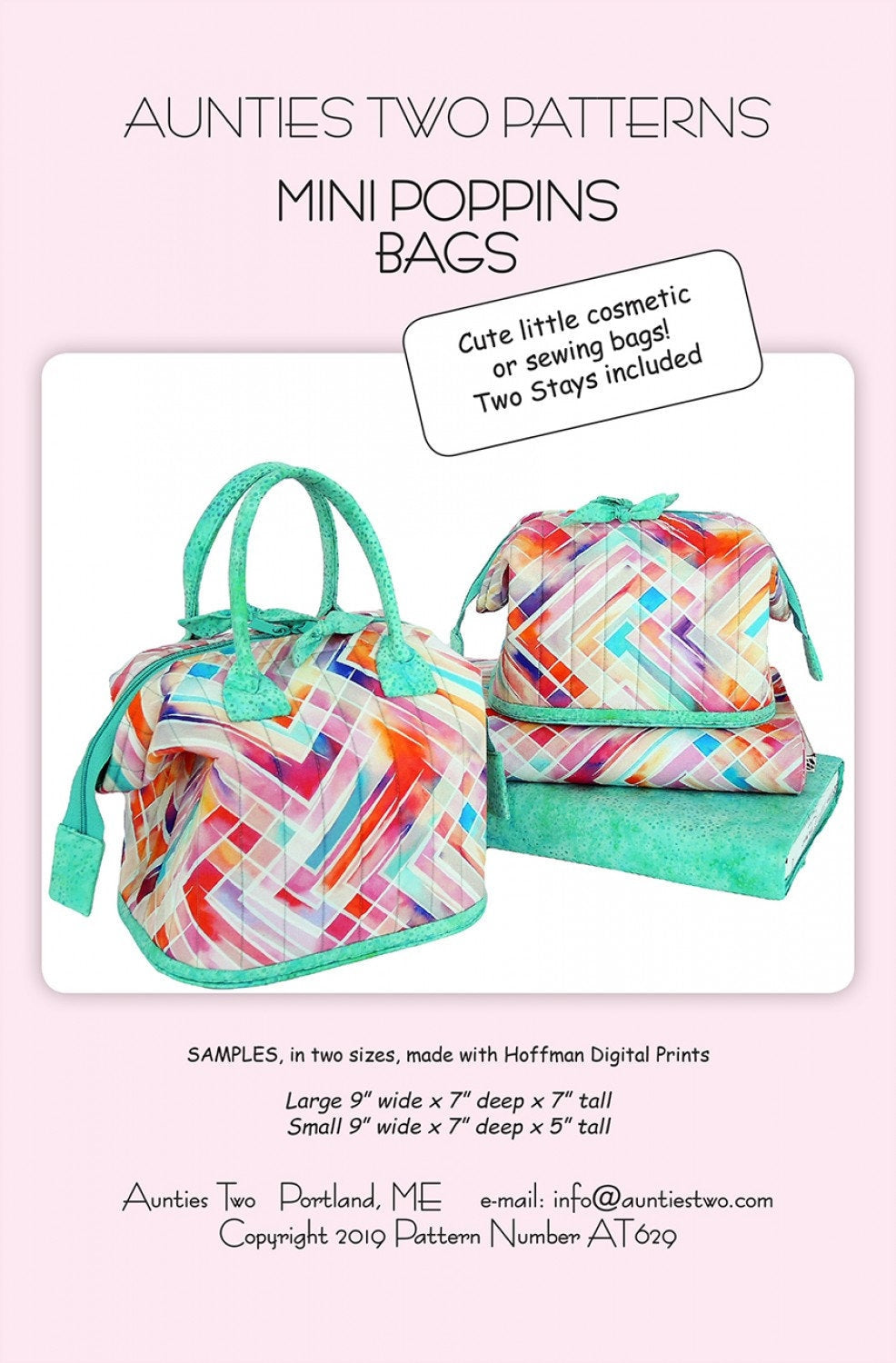 Mini Poppins Bag Pattern From Aunties Two By McLeod, Carol