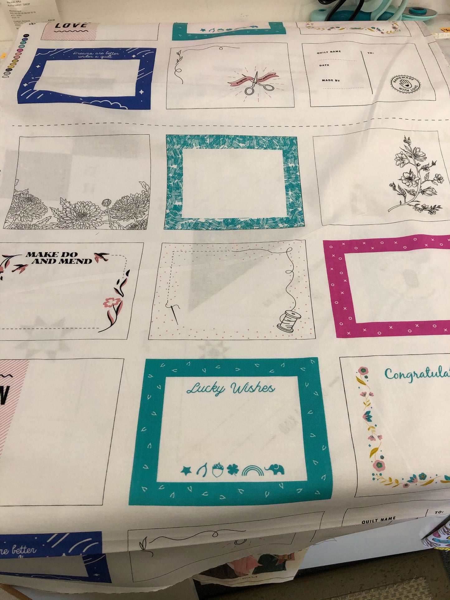 Figo Quilt Label Panel