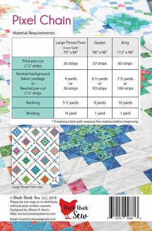 Pixel Chain Quilt Pattern - Cluck Cluck Sew
