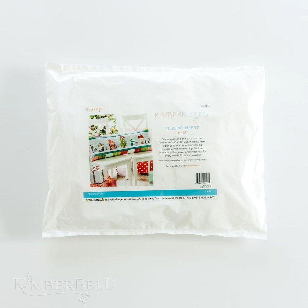 Kimberbell - Bench Pillow  Blank - Insert, 16 x 38” - Bench Pillow
