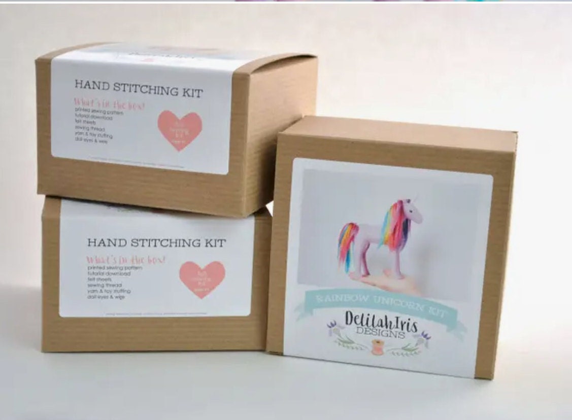Delilah Iris - Lavender Rainbow Unicorn Sewing Kit