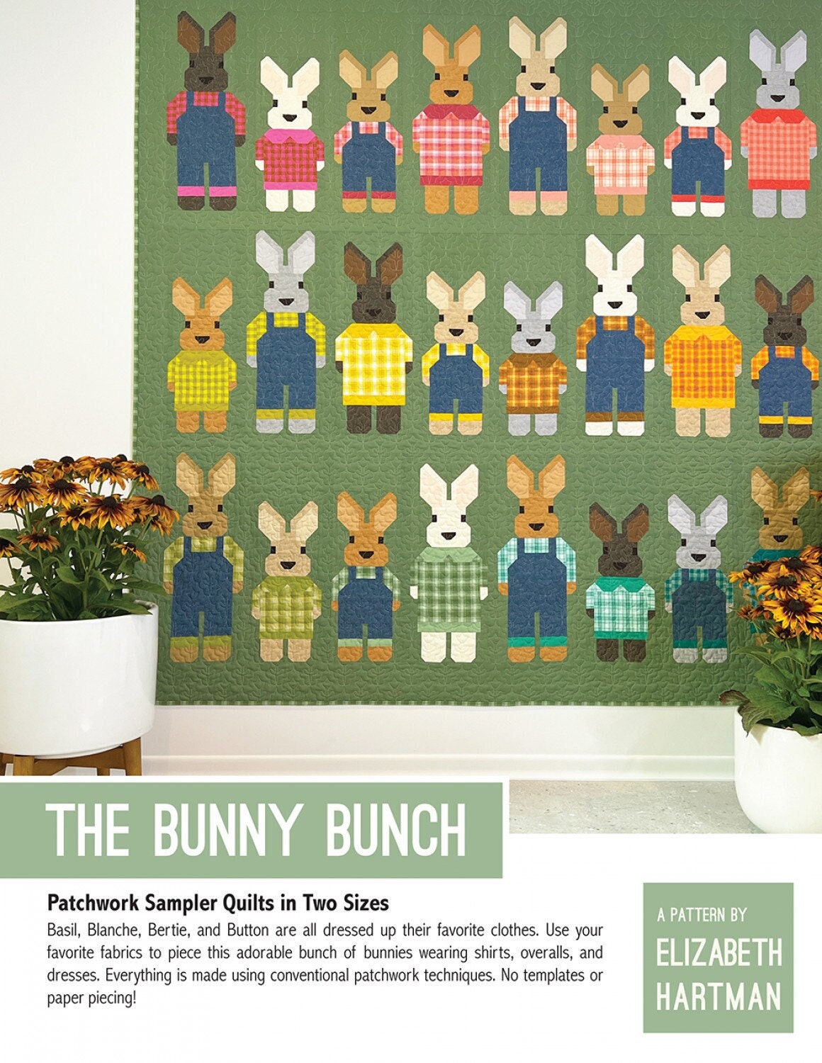 Bunny Bunch Quilt Pattern or Kit - Elizabeth Hartman