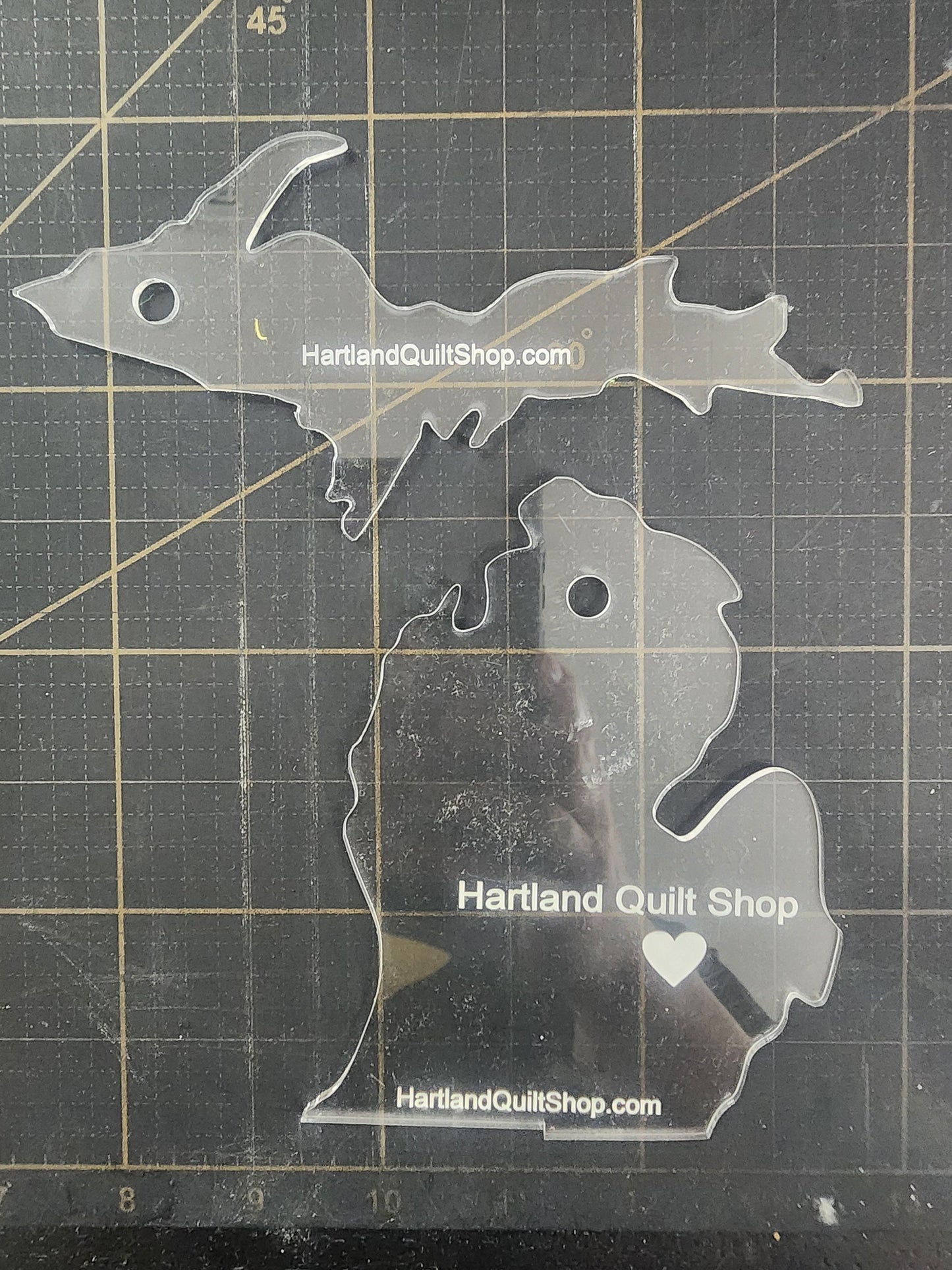 Original Exclusive Michigan Templates - Custom Cut Acrylic Templates for Applique