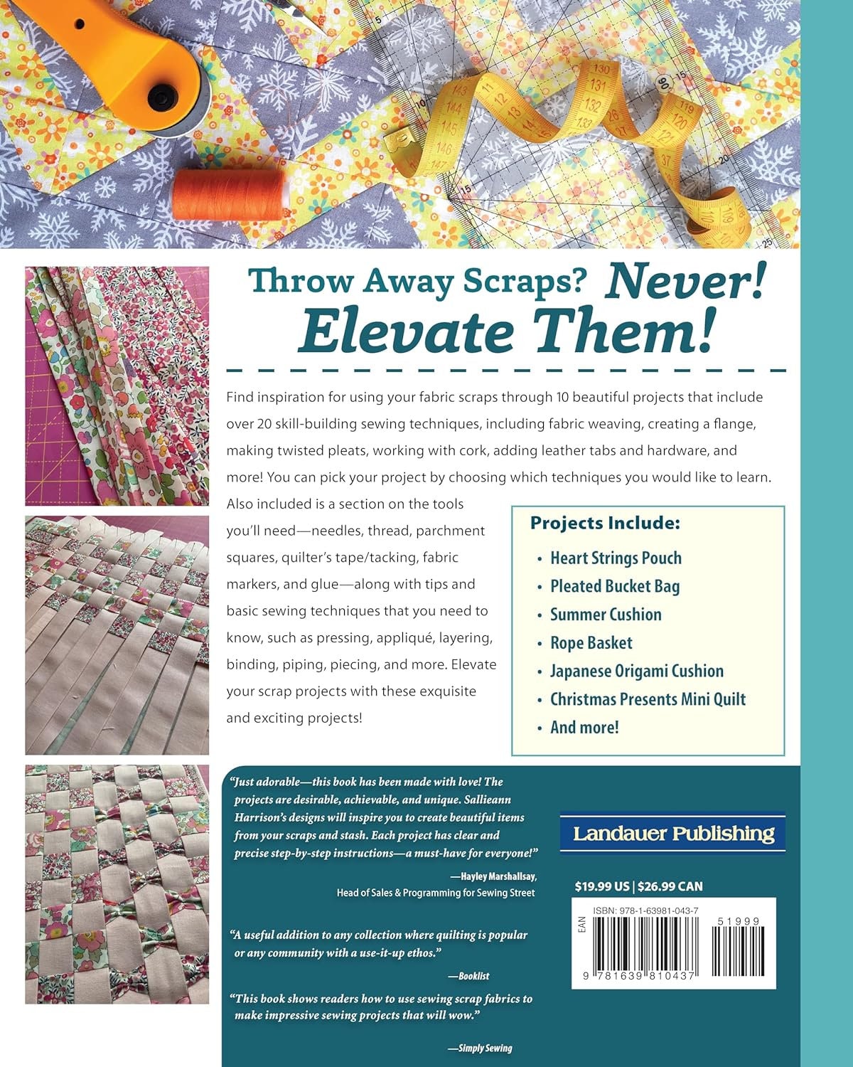 Elevate Your Scrap Sewing Projects: 20+ Beautiful Techniques Using Your Fabric Stash