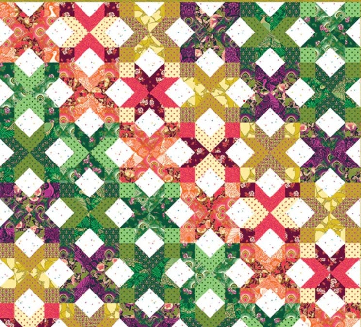 Ironwood Point Quilt by Holly Clarke - Pattern and Kit Featuring Figo Wild Abandon