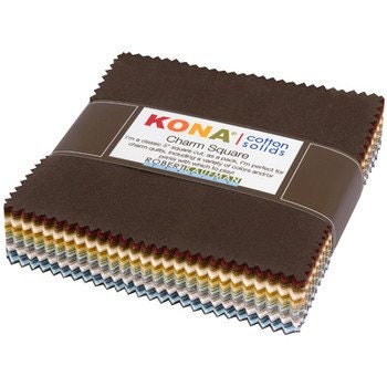 Kona Neutral Color Story Charm Squares - 5 in Squares  - 41 pieces only