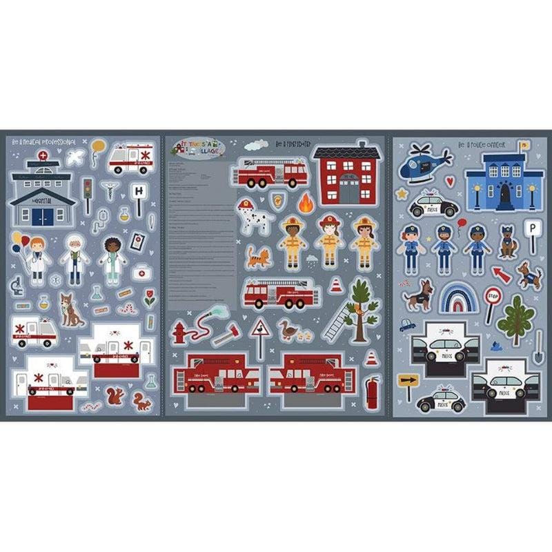 Riley Blake - It Takes a Village Felt Panel - FT15467-PANEL