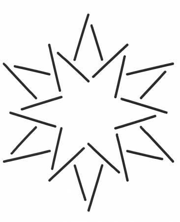 Quilting Creations - 5" 12 Point Star stencil
