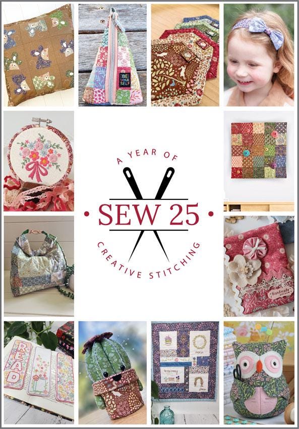 Exclusive - Sew ' 25 - A Year Of Creative Stitching - Creative Abundance 12 projects for 2025 - Great Gift!