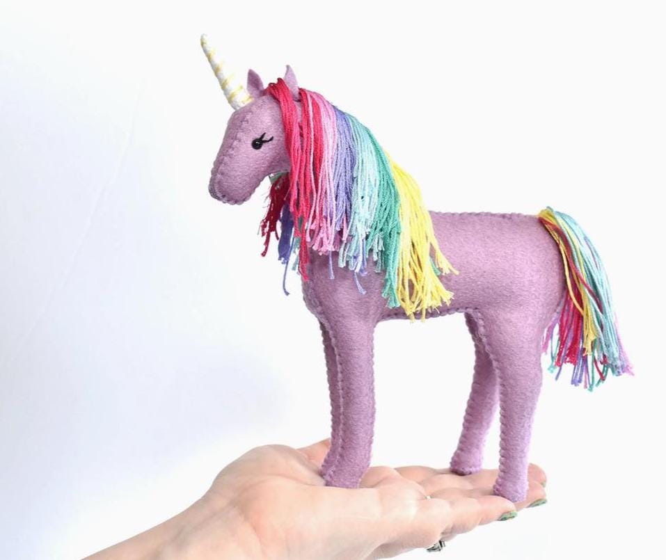 Delilah Iris - Lavender Rainbow Unicorn Sewing Kit