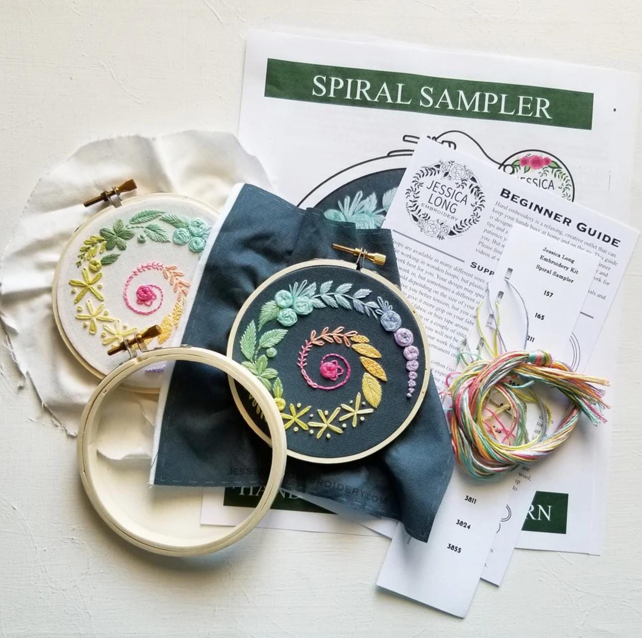 Jessica Long Spiral Sampler Embroidery Kit