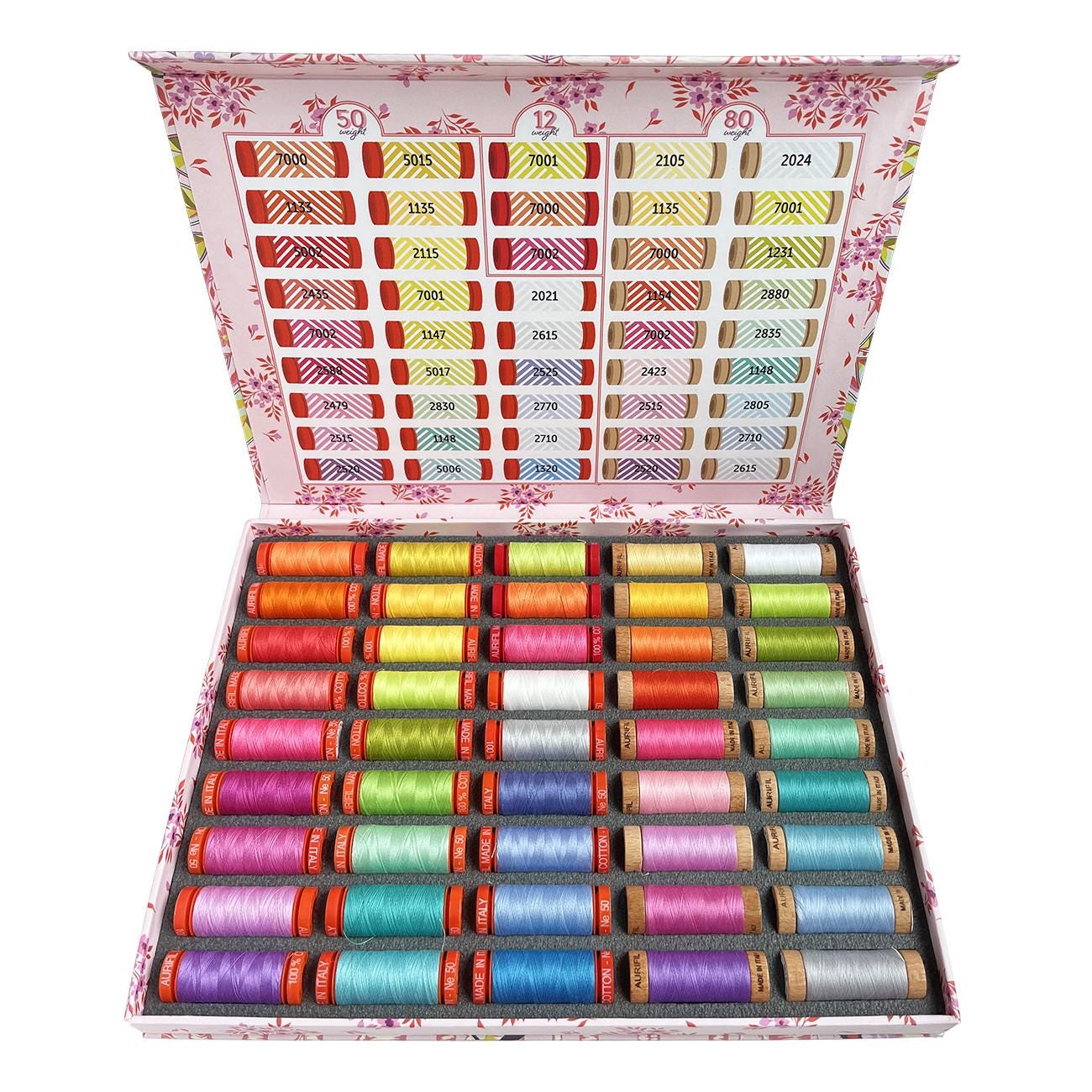 Full Moon Forest II Tula Pink - Aurifil Thread 80 wt and 12 wt Neon Collection Options