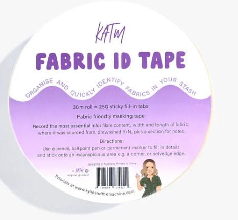 Fabric ID Tape - Kylie and The Machine - KATM Label your fabric in your stash!
