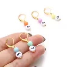 Copper & Acrylic Stitch Markers Numbered 0-9 - DoreenBox