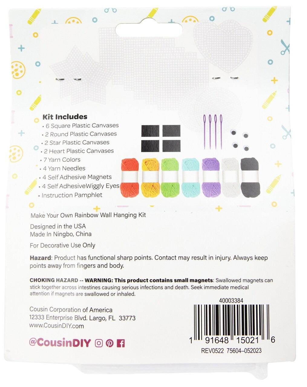 Cousin DIY Plastic Canvas Creativity Kit