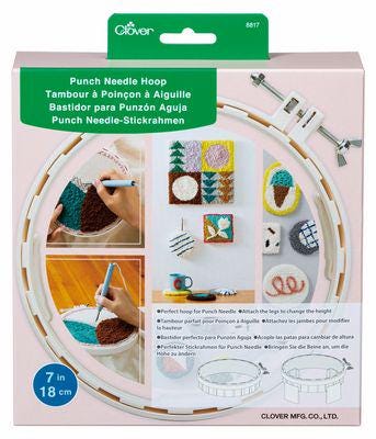 Clover Punch Needle Hoop