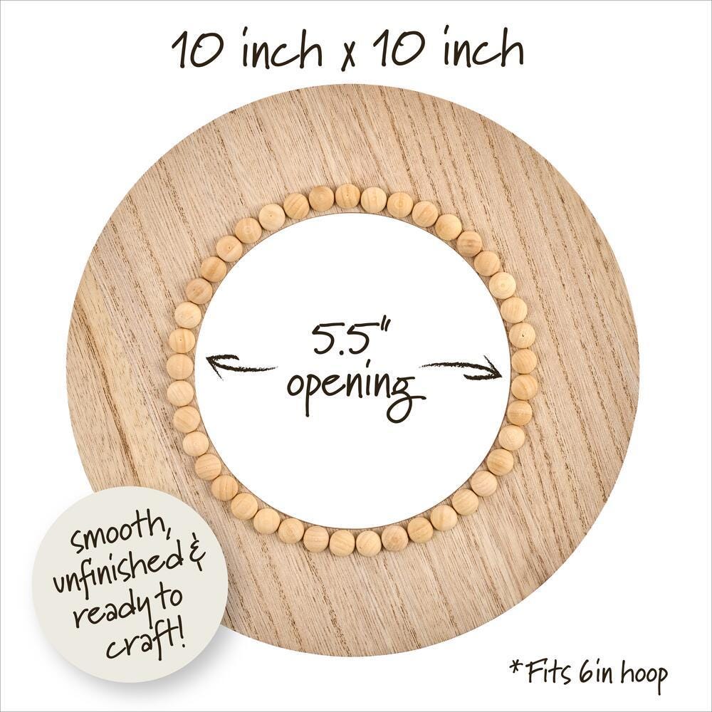 Bucilla 6" Beaded Circle Embroidery Hoop Display