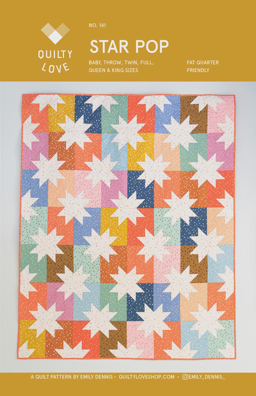Star Pop Quilt Pattern By Quilty Love