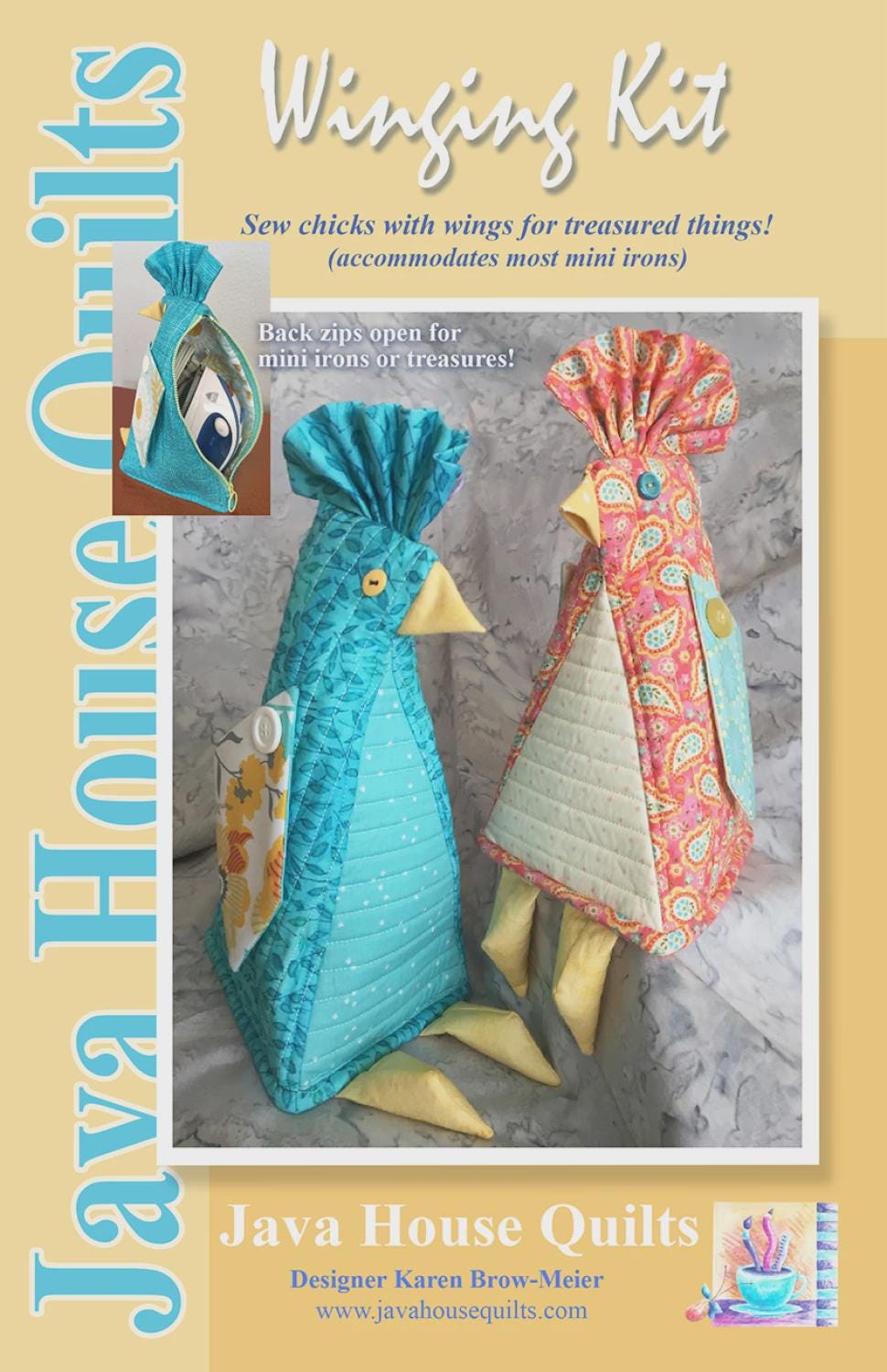 Winging Kit Pattern By Java House Quilts - Pattern ONLY , Not A Kit