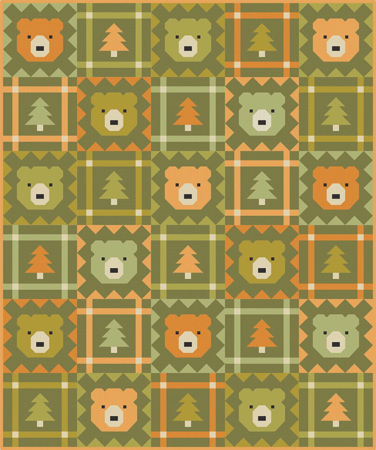 Grizzly Grove Quilt Pattern By Pen And Paper