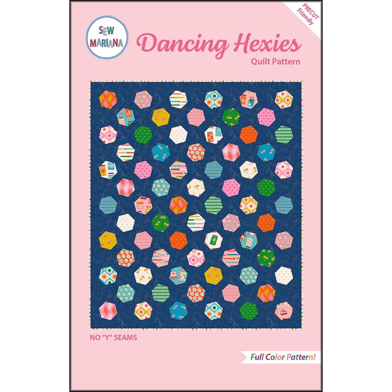 Dancing Hexies Quilt Pattern By Sew Mariana and Merry Happy Kit Option