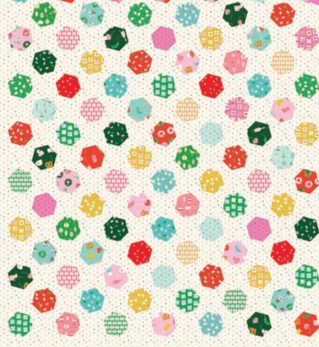 Dancing Hexies Quilt Pattern By Sew Mariana and Merry Happy Kit Option