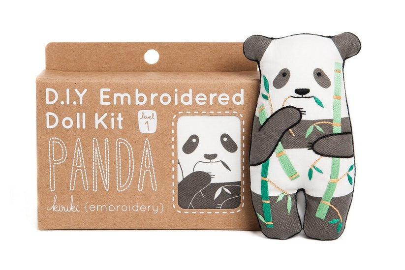 Kiriki Press Panda Doll Embroidery Kit