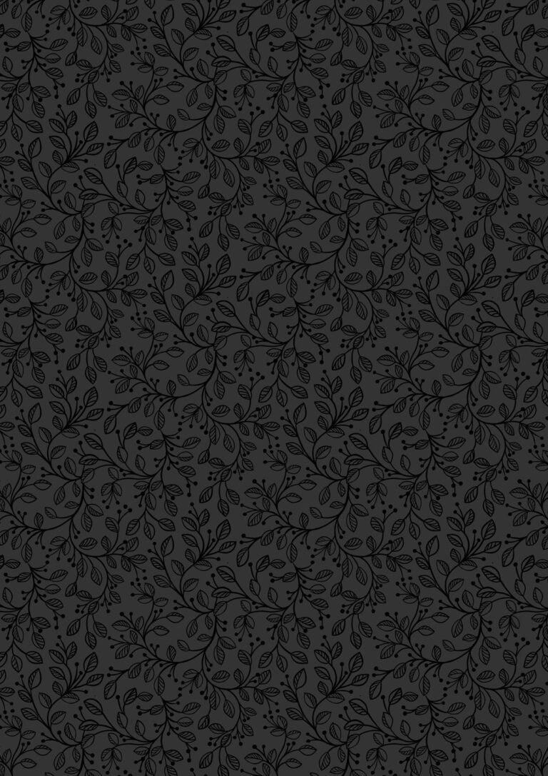 Preorder - Lewis and Irene - Tiny Tonals - Black On Black Forest Vines - TT32D - Expected Release February 2026