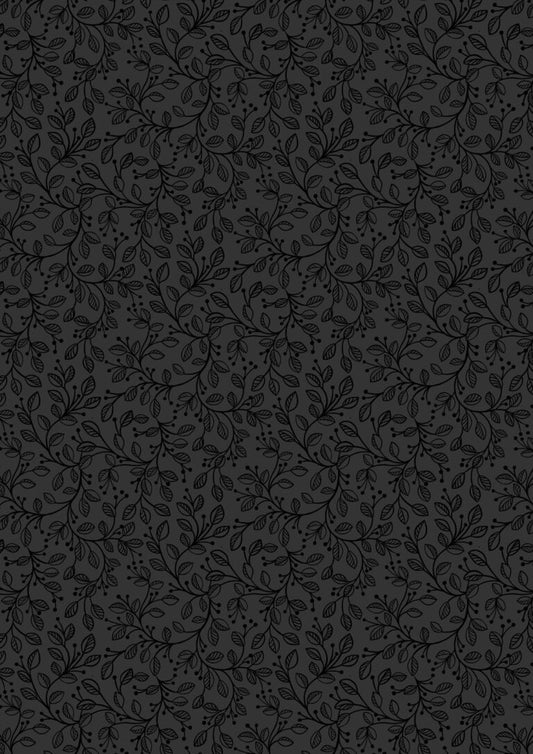 Preorder - Lewis and Irene - Tiny Tonals - Black On Black Forest Vines - TT32D - Expected Release February 2026