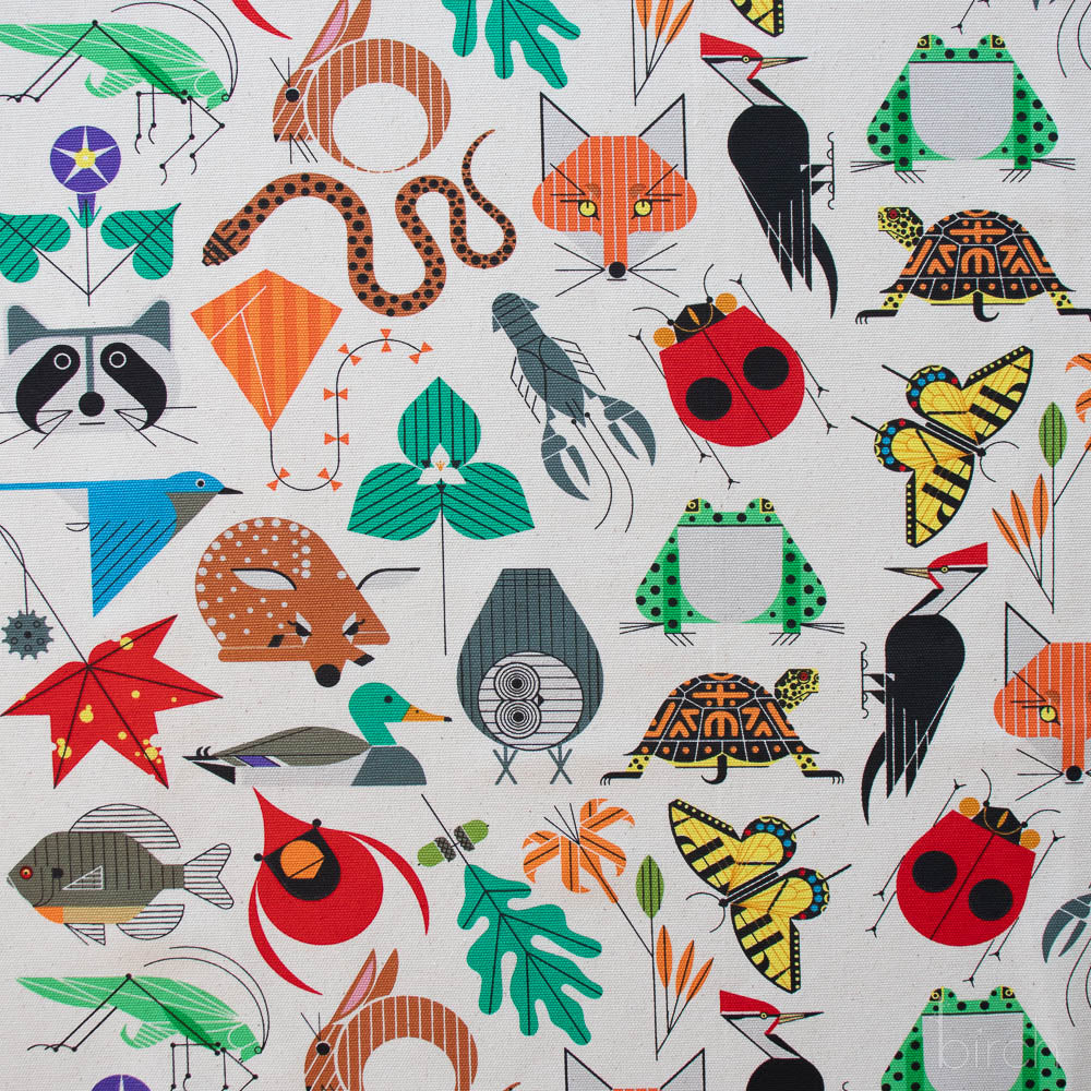 Birch Fabrics - Charley Harper - Space For All Species Canvas - 48"/50" Wide - D-CH-411