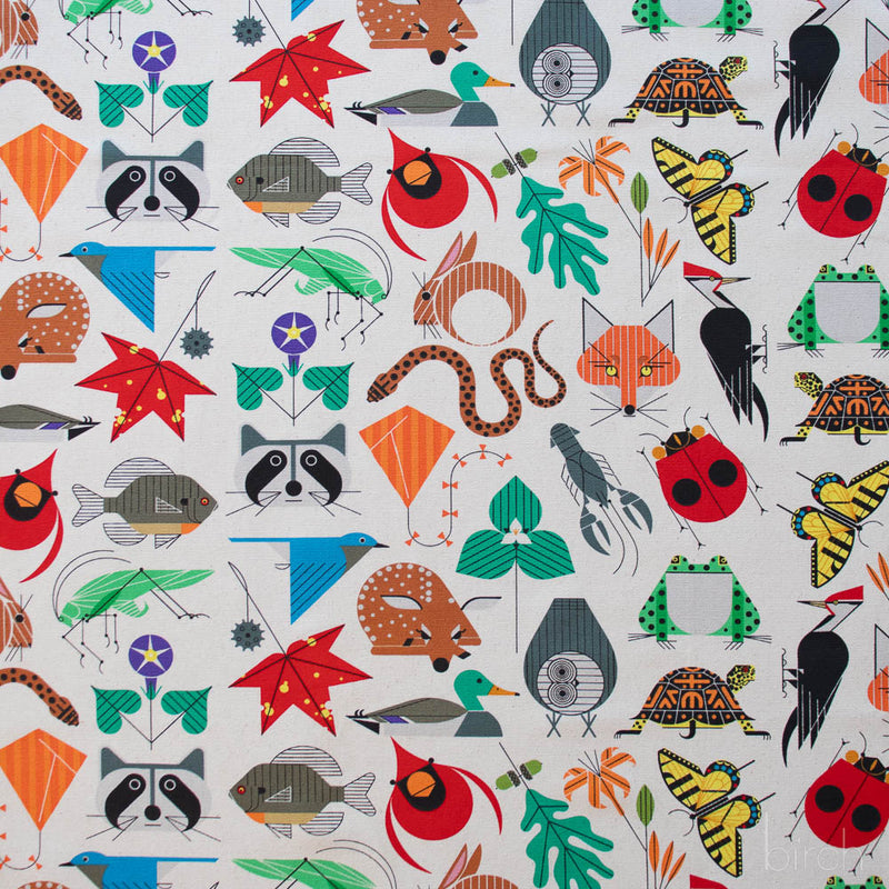Birch Fabrics - Charley Harper - Space For All Species Canvas - 48"/50" Wide - D-CH-411