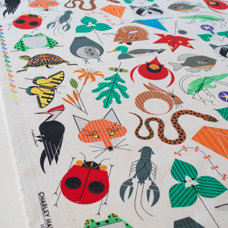 Birch Fabrics - Charley Harper - Space For All Species Canvas - 48"/50" Wide - D-CH-411
