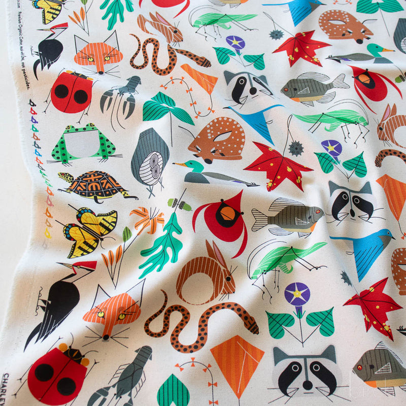 Birch Fabrics - Charley Harper - Space For All Species Canvas - 48"/50" Wide - D-CH-411