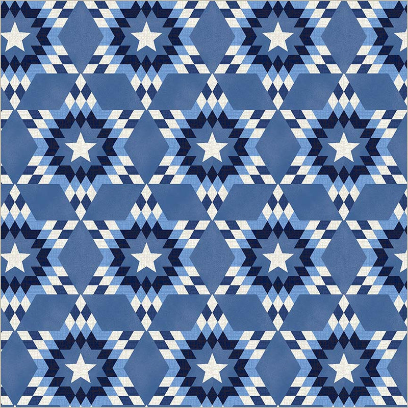 Preorder - Windham - Whistler Studios - 108" Wide Quilt Back - Lone Star - 55297DW - 1 Windham Blue - Expected Release February 2026