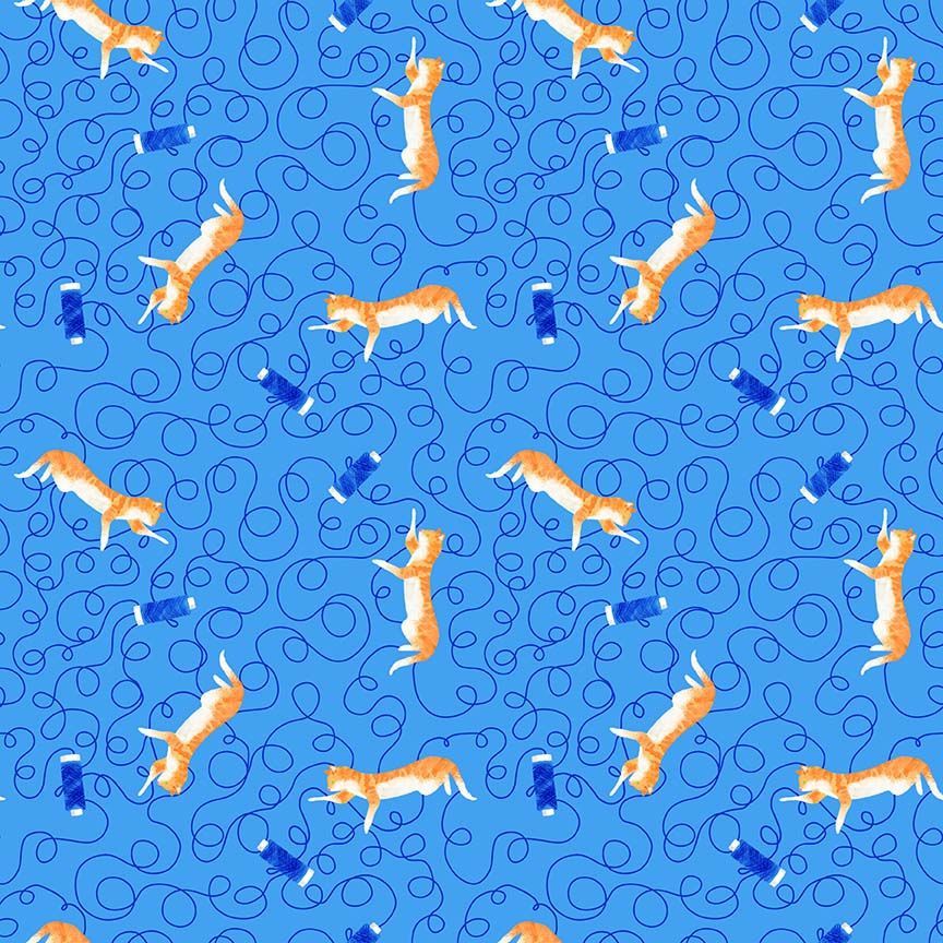 Preorder - Dear Stella - Pammie Jane - Quilty Helpurrs - Tangled Cats And Threads - STELLA - DPJ3354  OCEANIC - Expected Release February 2026