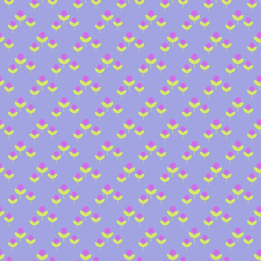 Preorder - Dear Stella - Pammie Jane - Quilty Helpurrs - Cute As A Button Flowers - STELLA - DPJ3358  LAVENDER - Expected Release February 2026