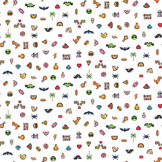 Preorder - Dear Stella - Game Over - Level Up - Pixelated Video Game Icons - STELLA - D3450  WHITE - Expected Release February 2026