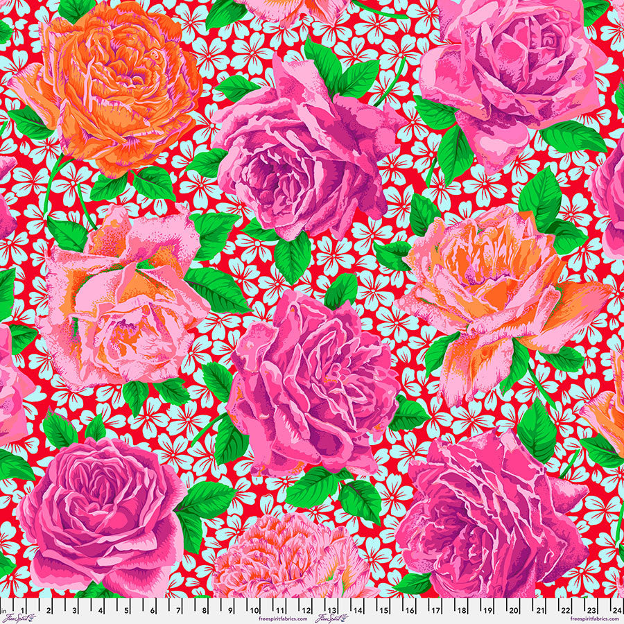 Preorder - FreeSpirit - Kaffe Fassett Collective - Rose Bloom - PWPJ077.OPERA - Expected Release February 2026